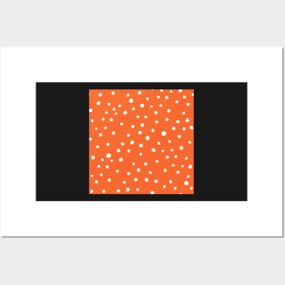 Doodle Dots in Orange Posters and Art